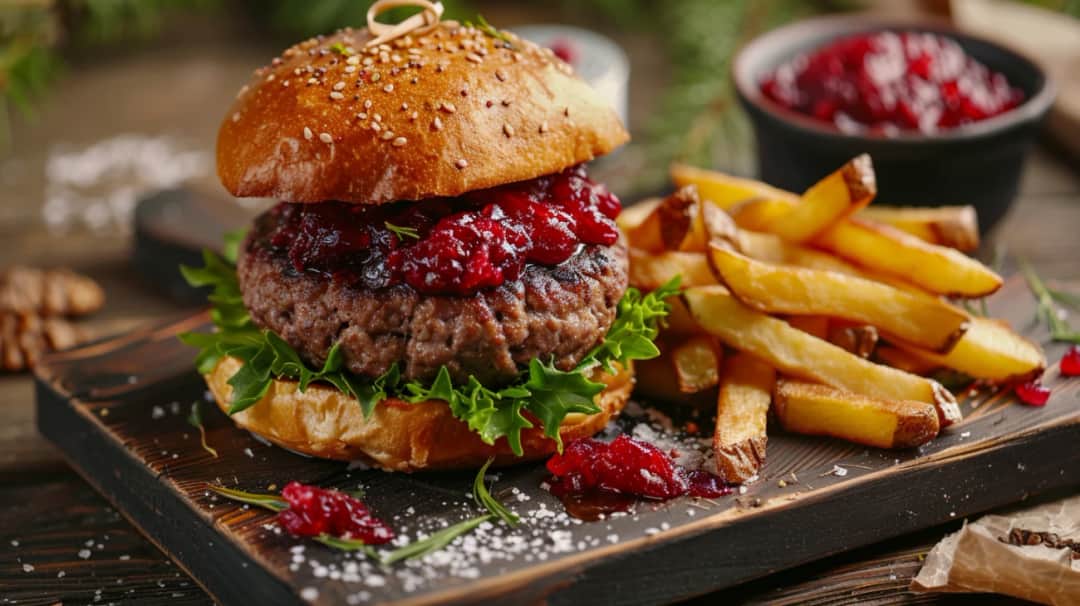 Burger z żurawiną: Połączenie smaków, które rozgrzewa zmysły