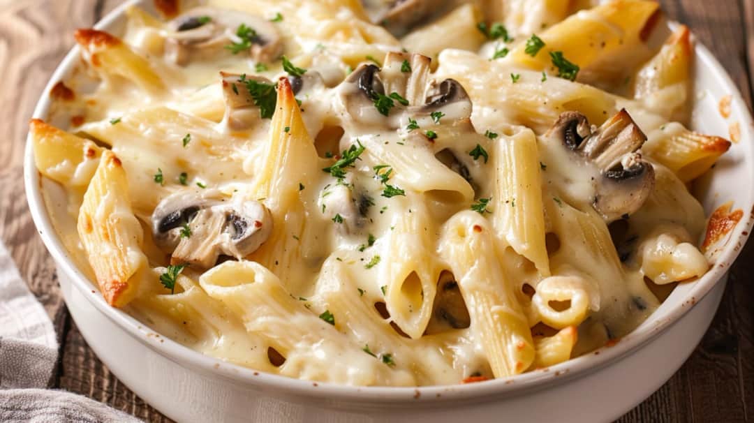 Makaron z serem i pieczarkami: Klasyczny przepis na tradycyjne danie