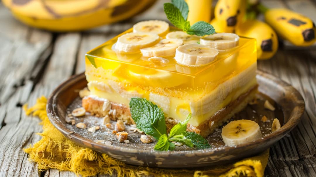 Orzeźwiające ciasto bananowe z galaretką: idealne na lato
