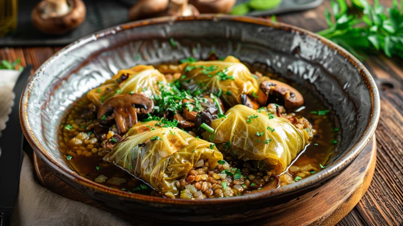 Czy apetyczne gołąbki z grzybami zachwycą twoje podniebienie?