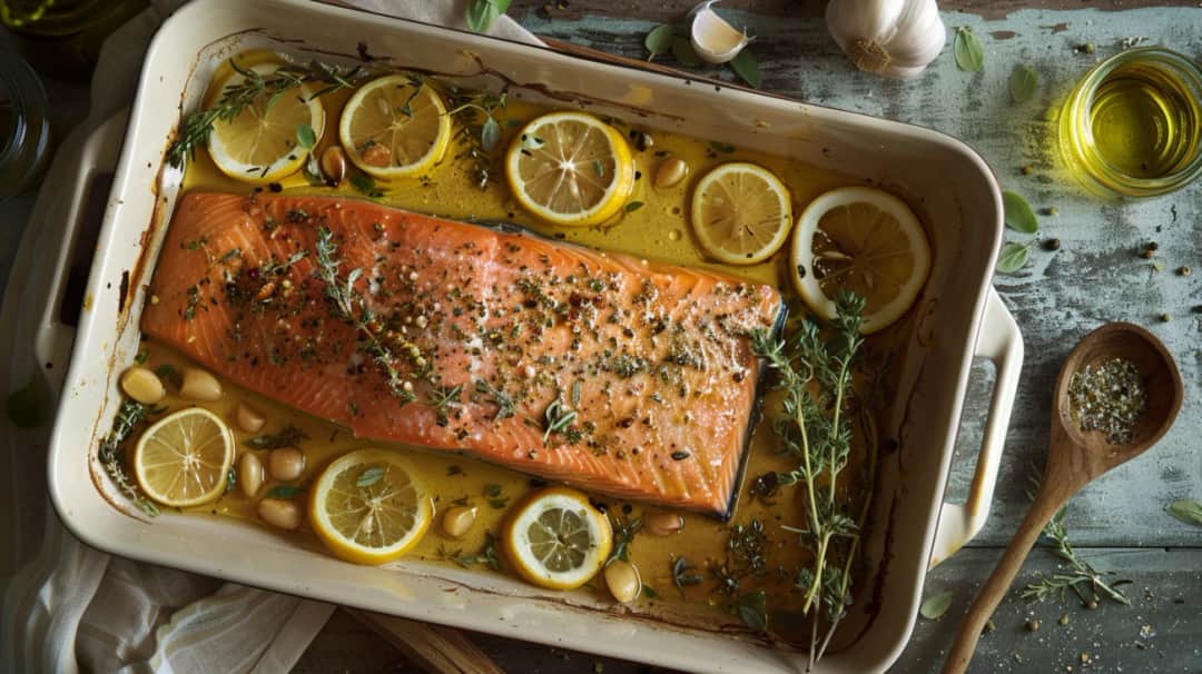 Jak upiec całego łososia w piekarniku: idealny przepis