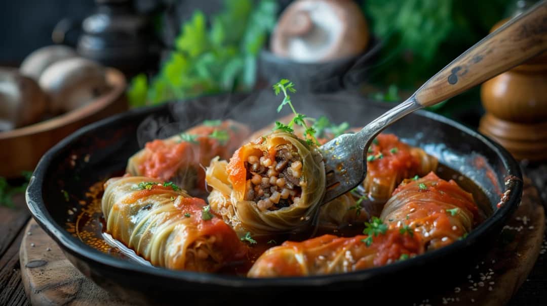 Gołąbki z kaszą gryczaną i pieczarkami: Nowa odsłona klasyki