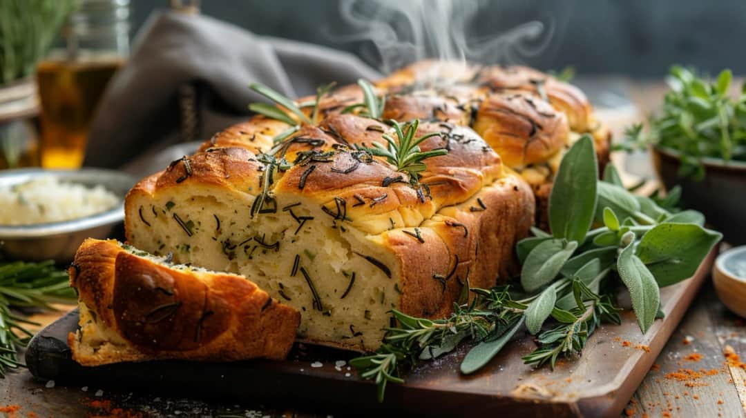Chlebek ziołowy odrywany: propozycja na wieczorne przekąski