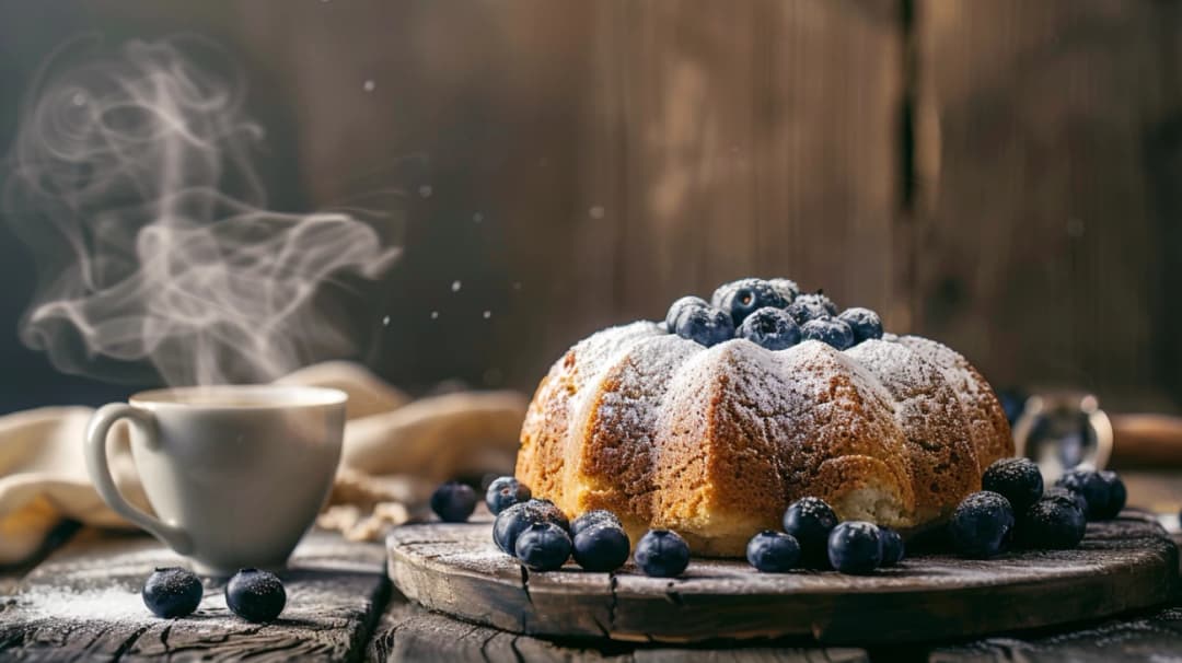 Kuszące ciasto drożdżowe z borówką: idealne na deser lub śniadanie